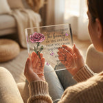 Personalised Acrylic Name plaque in close-up detail