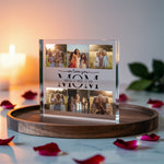 Personalised Acrylic Photo Plaque for Mom plaque held in hand