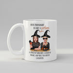 Personalised Best Friend Witch mug, front view on white background