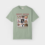 Personalised Best Mom Photo Collage Shirt shirt in a detail shot