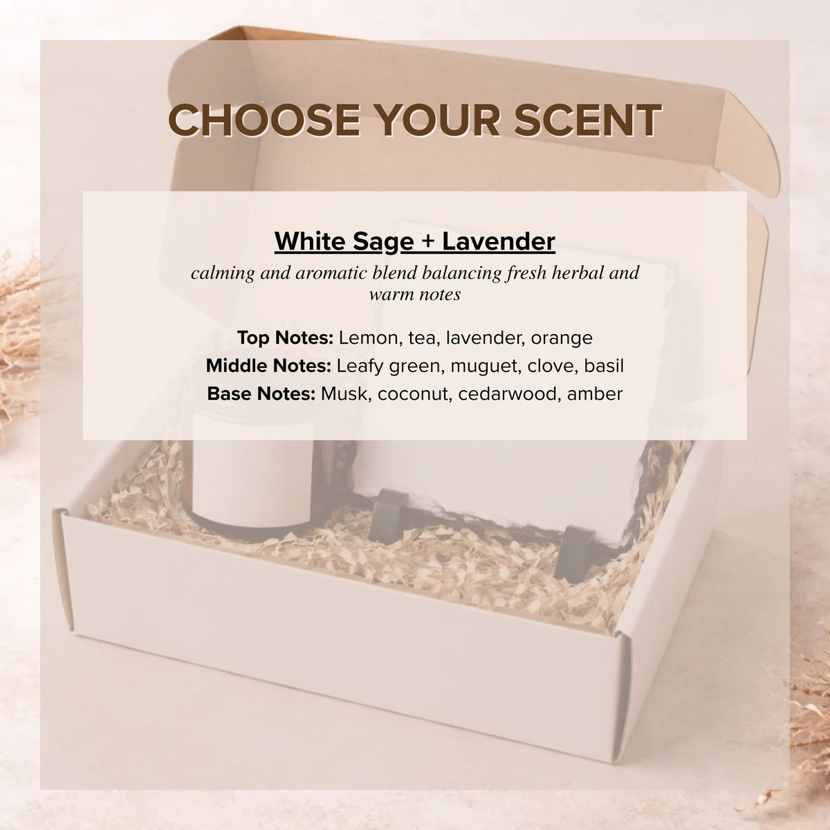 Scent options for the Personalised Birthday Candle & Photo Slate candle (variant 5)