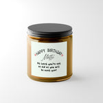 Personalised Birthday Candle & Photo Slate gift set from a side angle