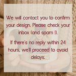 Order confirmation email preview for the Personalised Cartoon Couple Photo Holding Hands mug