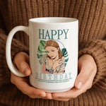 Personalised Cartoon Photo mug styled on a table setting