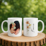 Personalised Cartoon Photo Mug for Mom mug held in hand