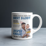 Personalised Dad mug held in hand
