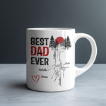 Personalised Dad Father's mug held in hand