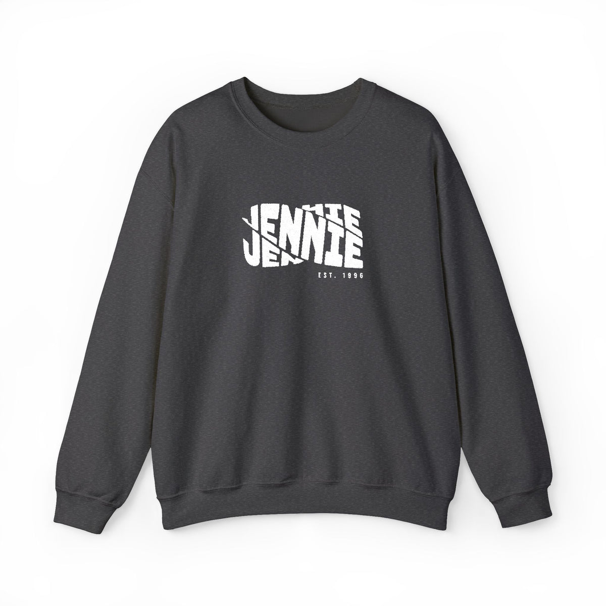 Personalised Embroidered sweatshirt from the back