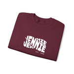 Personalised Embroidered sweatshirt in close-up detail