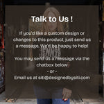 Contact information for ordering the Personalised Embroidered sweatshirt