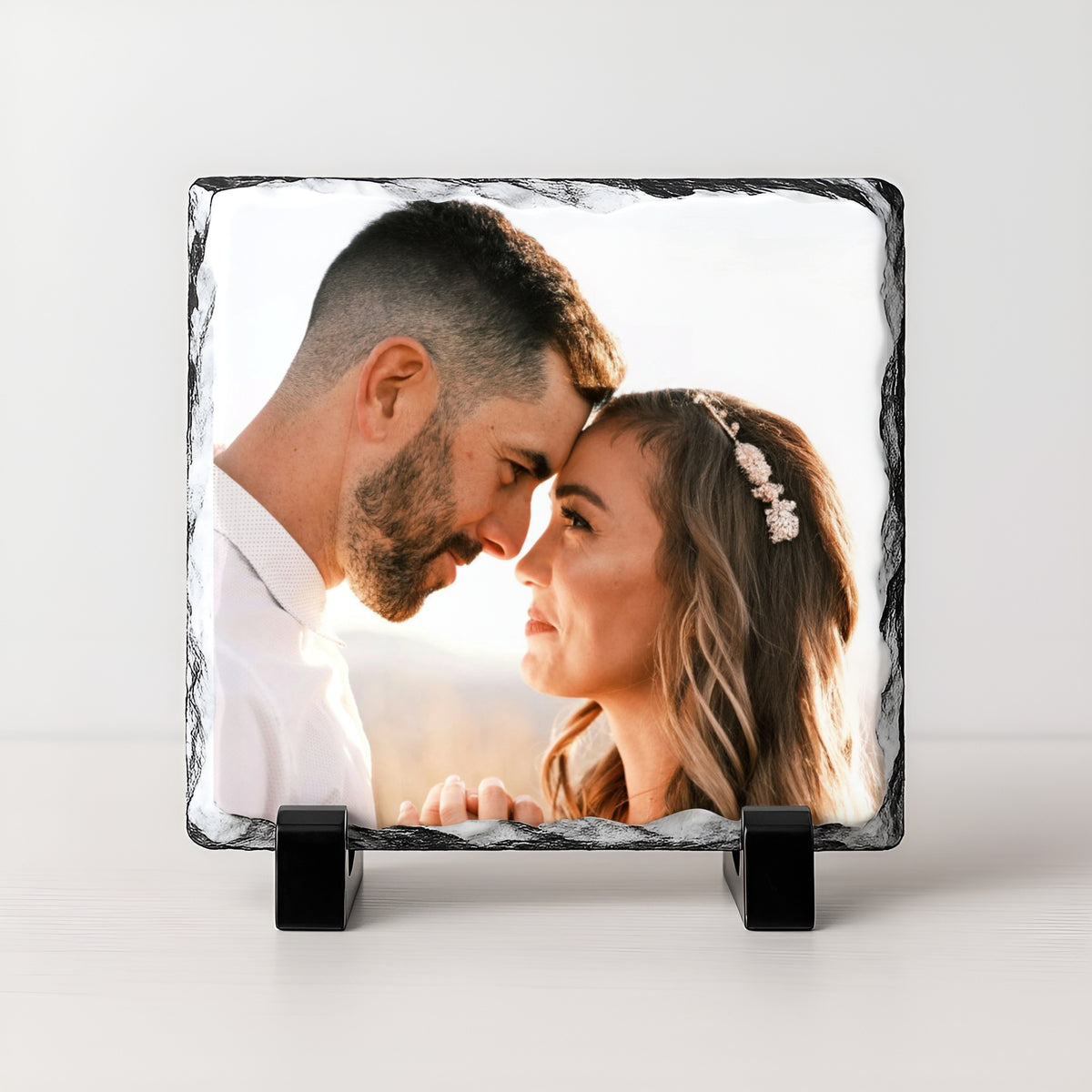 Personalised Engagement gift set from a side angle