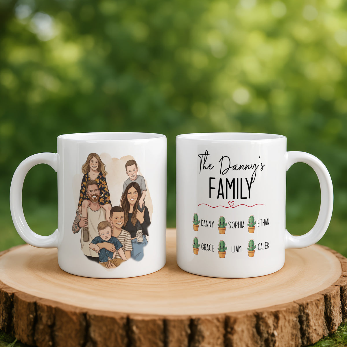 Personalised Family mug held in hand