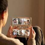 Personalised Father's Day Photo plaque in a lifestyle setting
