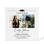 Personalised Graduation Acrylic Friends & Family design shown as a 6x6 acrylic block version