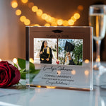 Personalised Graduation Acrylic Friends & Family plaque in a lifestyle setting