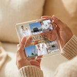 Personalised Hajj Gift Acrylic plaque in close-up detail