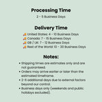 Processing and delivery time guide for the Personalised Hajj Gift Acrylic plaque