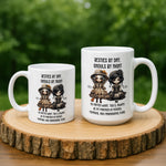 Personalised Halloween Mug for Best Friend mug styled on a table setting