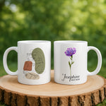 Personalised Mom mug in close-up detail