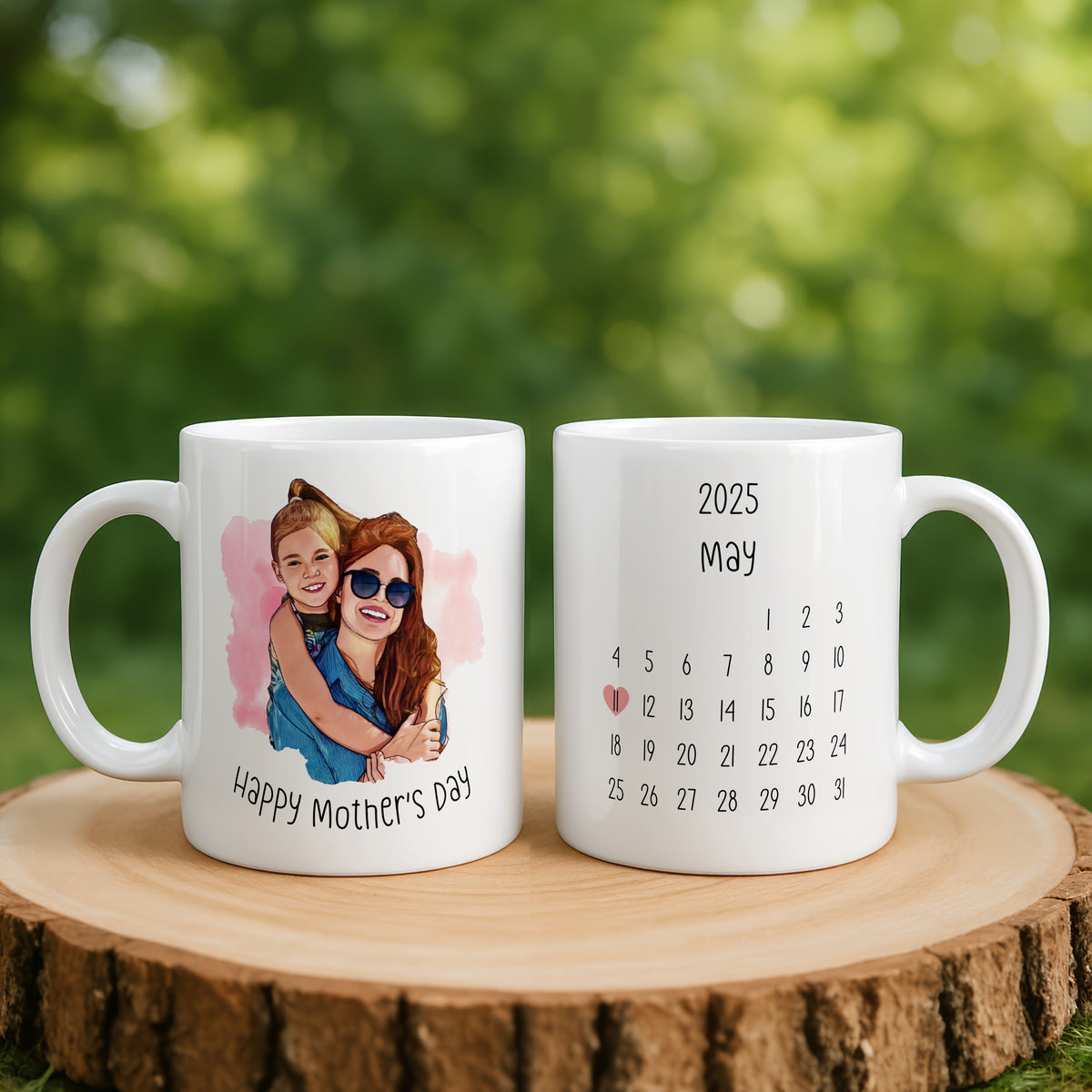 Personalised Mug for Mom mug in close-up detail