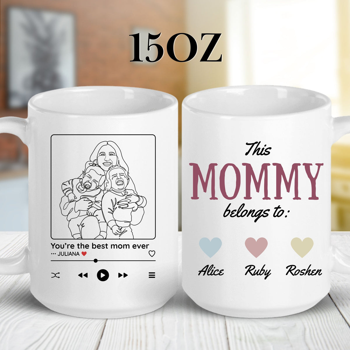 Personalised Photo Mug for Mom mug, 15oz size