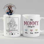 Personalised Photo Mug for Mom mug, front view on white background