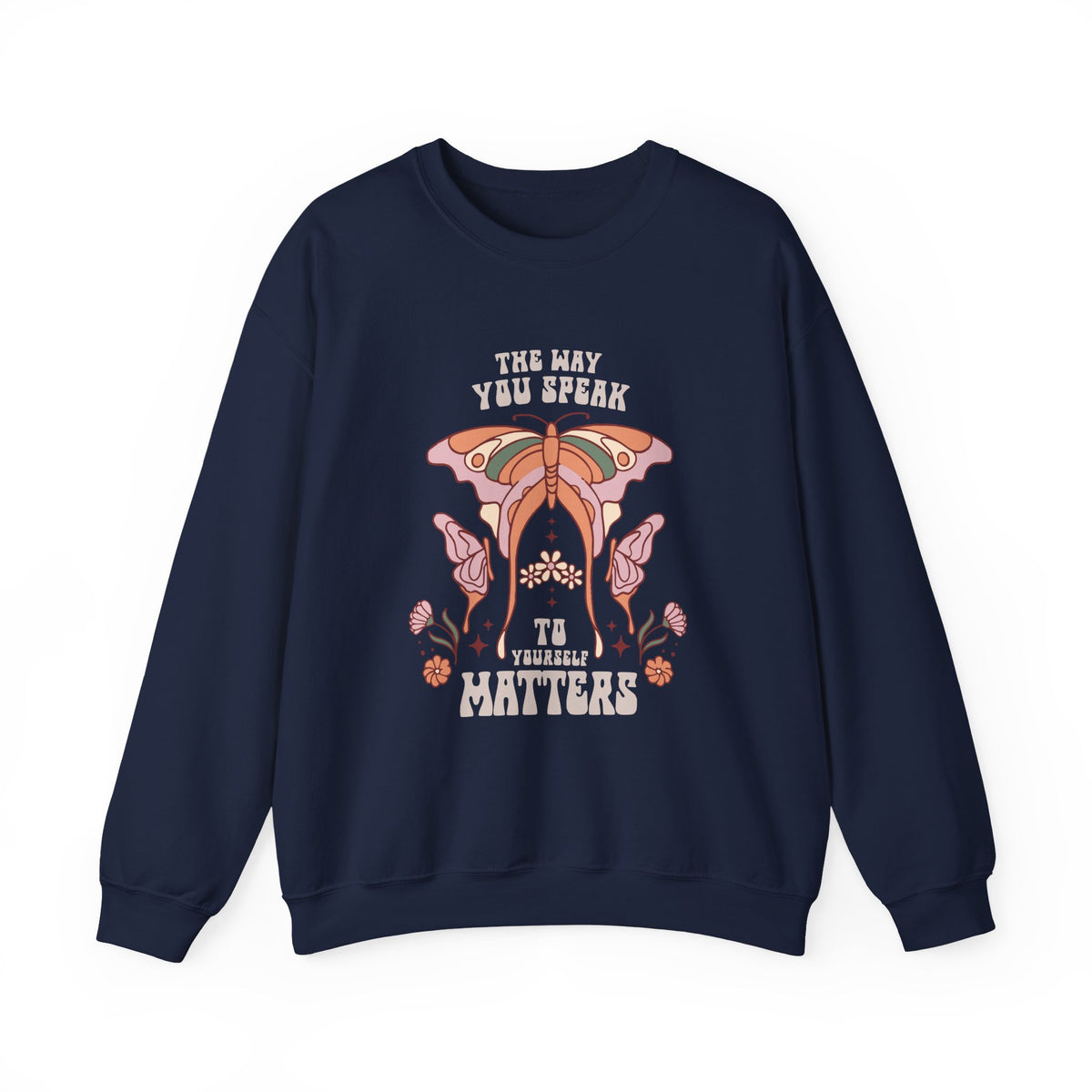 Self Love sweatshirt from the back