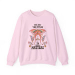 Self Love sweatshirt styled as a flat lay