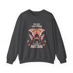Self Love sweatshirt worn in a lifestyle setting