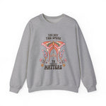 Self Love sweatshirt worn by a model, front view