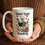 Skeleton mug from a side angle