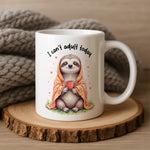 Sloth Coffee mug in close-up detail